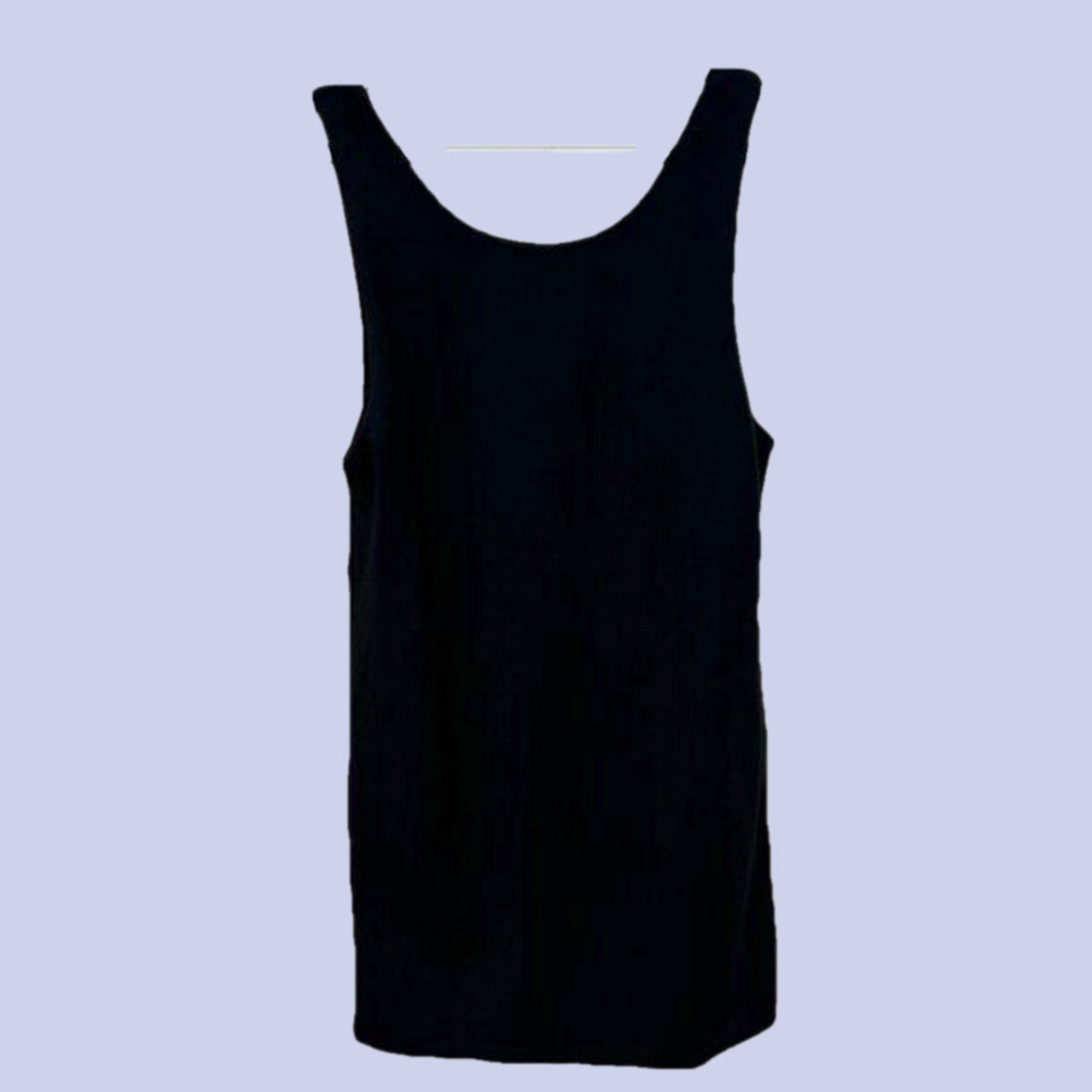 L.B.P.Y Black Classic Corpo Uniform Pinafore Pockets Midi Size M - Picture 8 of 8